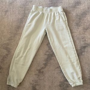 TNA Cozy fleece boyfriend pants